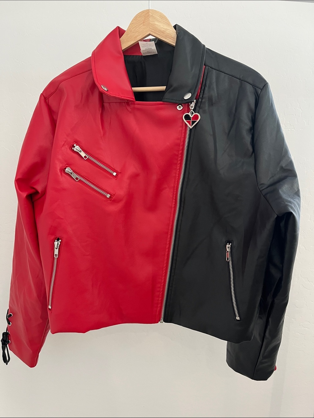 DC Villains Harley Quinn Faux Leather Jacket Spirit XL